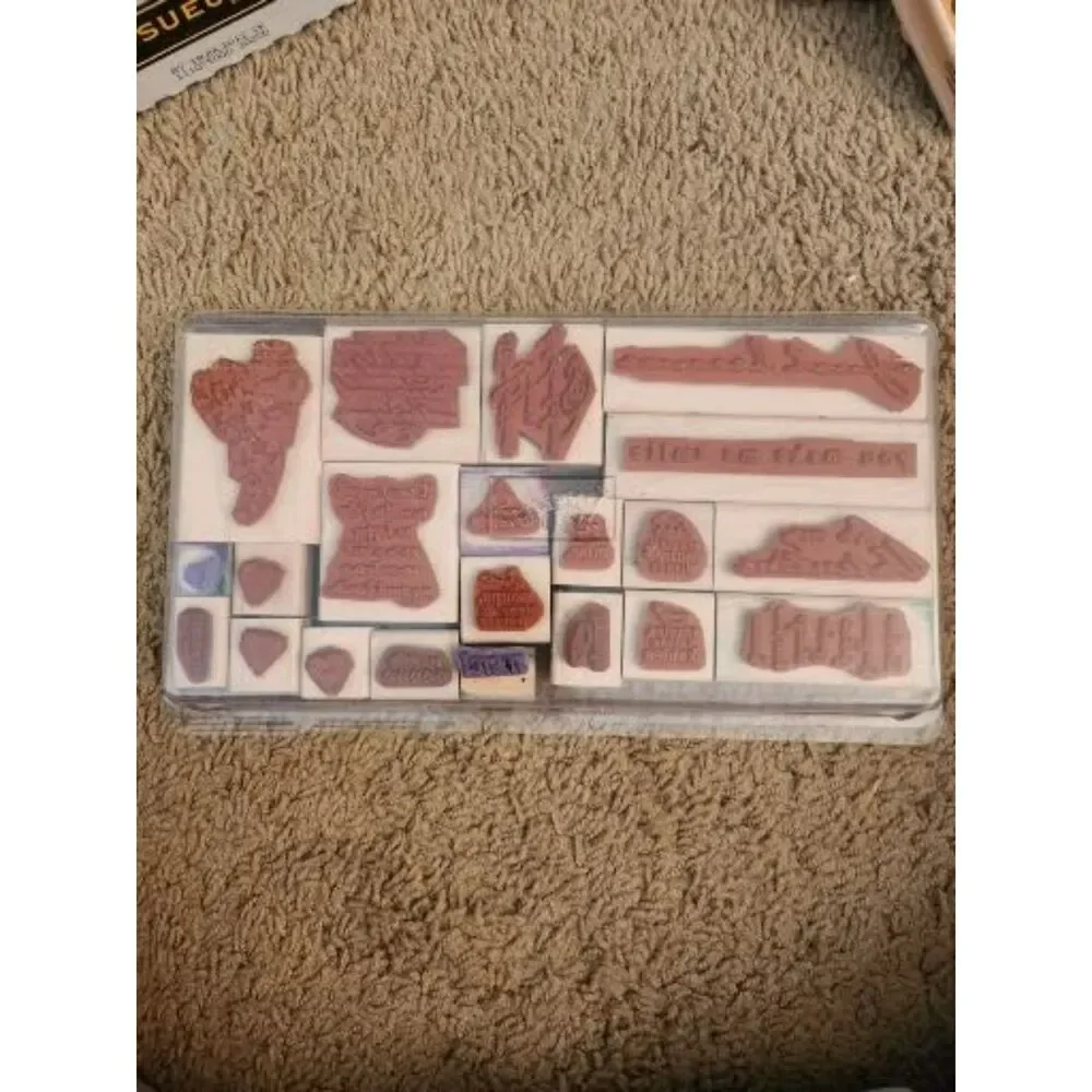 INVENTORY REDUCTION SALE. 21 New/Used Stampin Up Wooden Stamps B3
